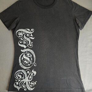 Fox Riders Co Tshirt Fox Logo Lettering XL Black Vintage